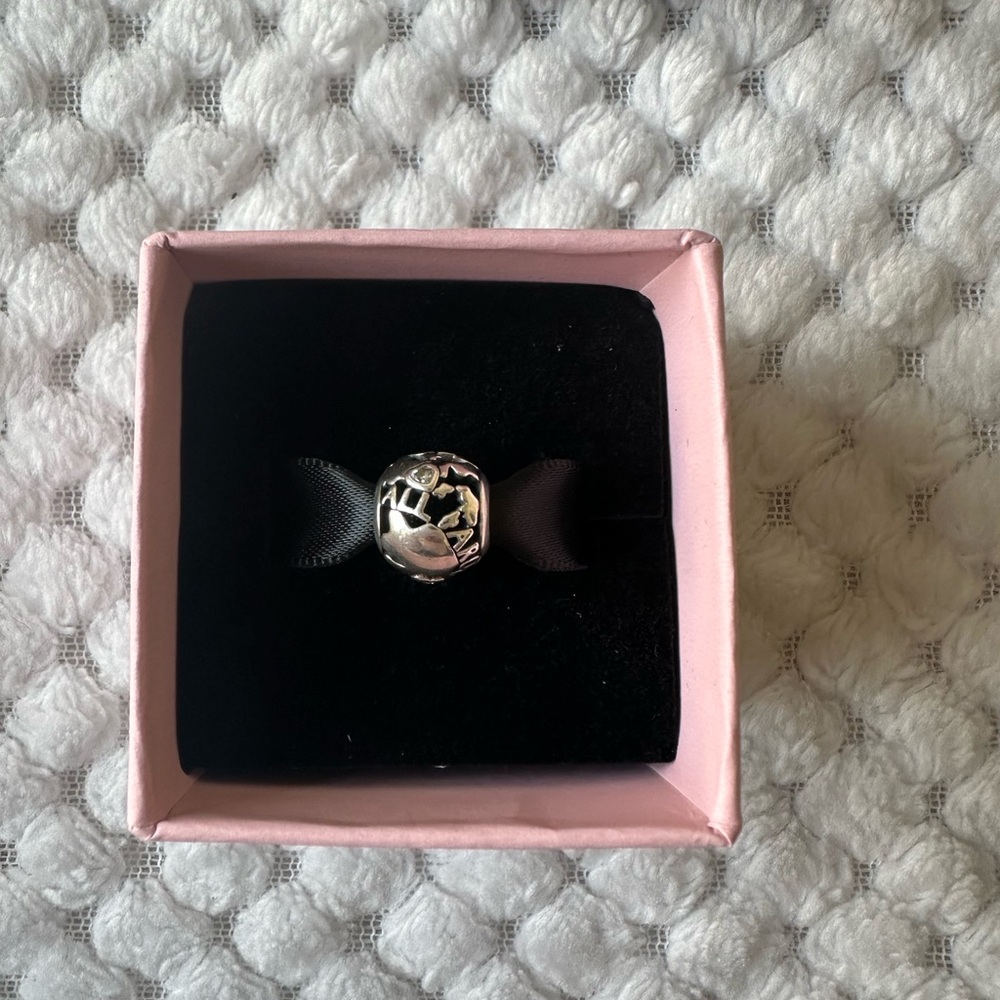 Pandora Silver All Around the World Discontinued Travel Charm